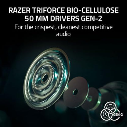 Razer BlackShark V3 Pro Wireless ANC PC Gaming Headset, CS2 Edition | Full Band Mic, 50mm Drivers, 2.4 GHz, Bluetooth, USB, 3.5mm, Works with Mac, PS5, Nintendo Switch, Smartphone, 70 Hr Battery - color: Counter-Strike 2 Edition, style: PC