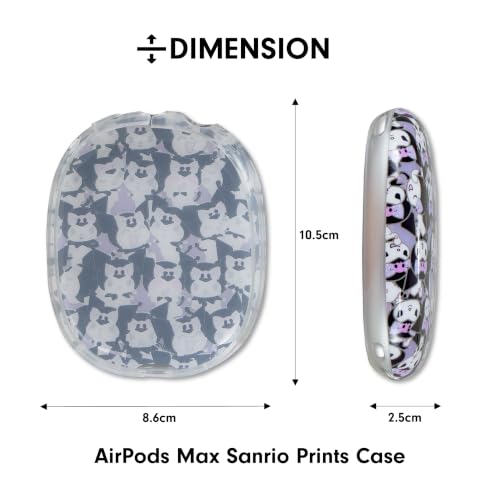 Sonix x Sanrio Protective Case for AirPods Max 2 & 1 (Kuromi Jam) - color: Kuromi Jam