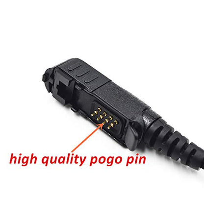 3'2 Wire Earpiece Mic Headset Mic Acoustic Tube Noise Reduction Reinforced Compatible with Motorola XPR 3000 XPR 3000e XPR 3300 XPR 3300e XPR 3500 XPR3500e XIR P6600 Noise Reduction Two Way Radio | Compatible for XPR 3000 XPR 3000e XPR 3300 XPR 3300e XPR