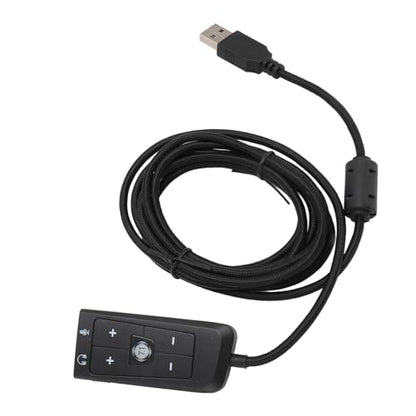 USB Audio Converter, Plug and Play with Microphone Support and Volume Control, Aux Adapter for Gaming PC Laptop Travel Office Use