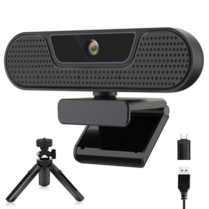 saylas 4K Webcam with 4 Noise Cancellation Microphone, W8GS Web Cam, Privacy Cover, 85° FOV, Plug & Play Web Streaming Camera for Computer, USB Webcam for Pc, Laptop, Desktop, Mac - color: 4K/85° FOV