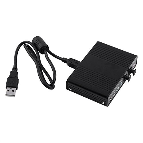 USB Audio Adapter External Sound Card with SPDIF Digital Audio Sound Cards 6 Channel 5.1 Surround USB Sound Card with Line in External Sound Card Exwindows 10