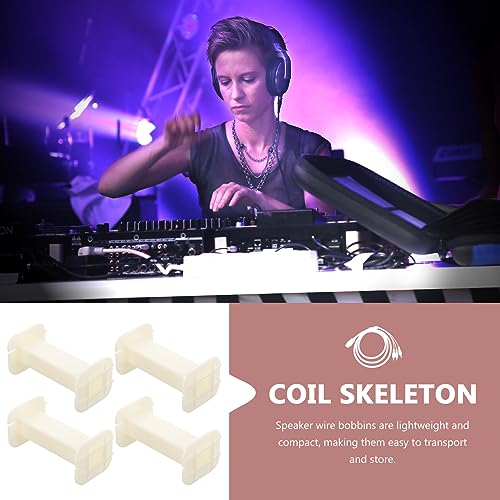 TOYANDONA 4pcs Audio Wire Storage Bobbin Rack Portable Cable Reel for Speaker Circuits Lightweight Material for Studios Live