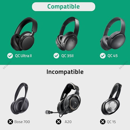 Geekria PRO Rugged Headphones Case Compatible with Bose QC Ultra II/SE/45/35 II Gaming Headset, Hard Shell, Durable, Multi-Layer Protection Travel Carrying Bag (Black)