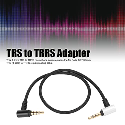 3.5mm TRS to TRRS Microphone Cable, Multifunctional Adapter Cable for RODE SC7 Connector, Videomicro, Go, Wireless Go Videomic Pro etc.