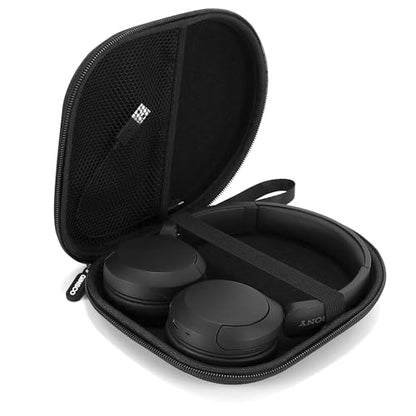 Ginsco Case Compatible with JBL Tune 510BT Bluetooth Headphones, with JBL Tune 520BT/670NC Live 460NC, with Sony WH-CH520/510, Portable Travel Carrying Headphone Case for On Ear Headphones (Black) | Bluetooth Headphones - color: Black