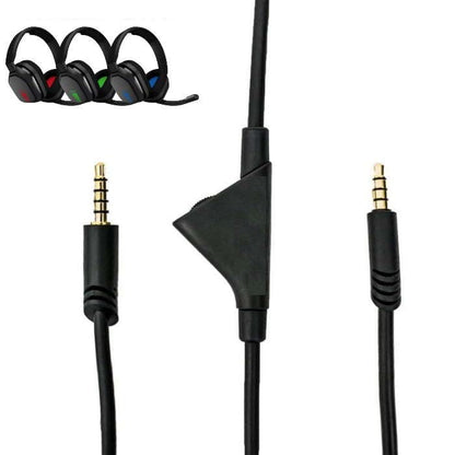 Replacement Headset Cable Cord Wire for Astro A10 A40 with Volume Control | 6FT Volume Control Audio Aux Cable Cord Wire for Astro A10 A40 Gaming Headsets, Xbox One Series X/S, PS4, & PS5 Controllers