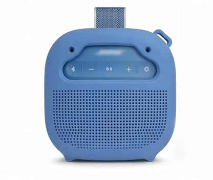 alltravel Silicone Cover for Bose New SoundLink Micro Portable Bluetooth Speaker (2nd Gen) with Neck Lanyard (Dusk Blue) - color: Dusk Blue