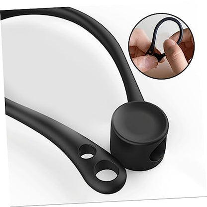 DOITOOL Stay in Place Anti-Slip Ear Hooks Covers Silicone Earbuds Holders for for Running Cycling (Grey)
