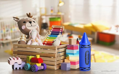Crayola Kids Crayon Speakers Bluetooth, Portable Bluetooth Speakers | 20W Peak Power HD Sound, Mini Bluetooth Speaker Wireless with TWS Pairing BT 5.3, FM Radio Home/Party/Outdoor/Travel - color: Blue