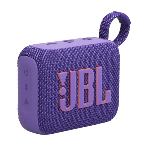 JBL Go 4 - Ultra-Portable, Waterproof and Dustproof Bluetooth Speaker, Big JBL Pro Sound with Punchy bass, 7-Hour Built-in Battery, Made in Part with Recycled Materials (Purple) - color: Purple