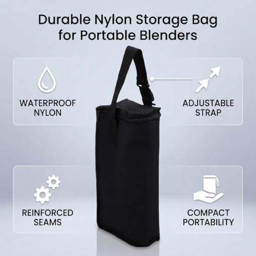 Portable Blender Storage Bag Black Folding Lightweight Small Blender Carrying Bag With Carrying Strap