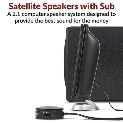 Cyber Acoustics CA-3908 2.1 Speaker System, 92W, Subwoofer