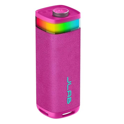 JLab, JBuds Party, Portable Bluetooth Speaker, Waterproof, RGB Lighting, Multi-Speaker Connection, Pink - color: Pink