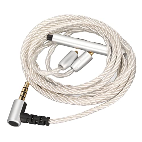Earphone Wired Replacement Upgrade Cable,Silver Plated Copper 184 Core Headphone Upgrade Cable,Suitable for MMCX Interface Headphones SE846 SE535