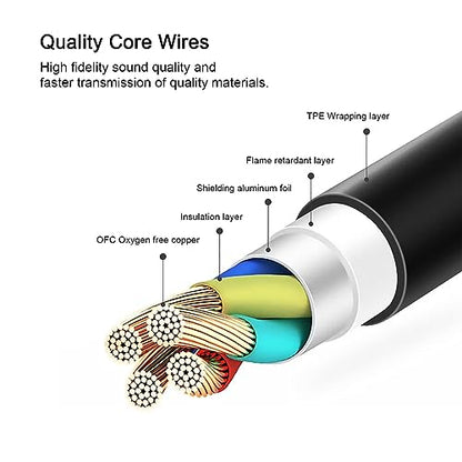 Sqrmekoko Coiled Audio Cable Replacement for Audio-Technica ATH-M50x, M40x, M60x, M70x Headphones – 4.6 to 10FT Extendable Cord, Professional Studio Aux Cable