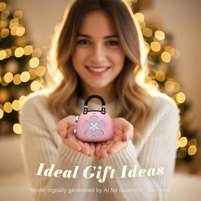 DOSS Candy 2-in-1 Mini Bluetooth Speaker, Loud Audio, Cute Backpack Charm - color: Pink