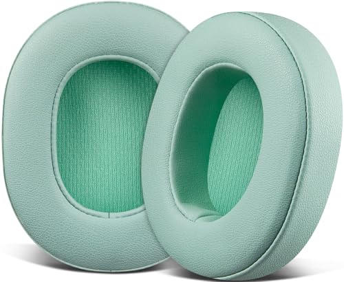 SOULWIT Replacement Earpads for Skullcandy Hesh 3/ANC/Evo & Crusher Wireless/540/ANC/Evo & Venue ANC Over-Ear Headphones, Ear Pads Cushions with Protein Leather, Noise Isolation Foam - Preppy Sage - color: Preppy Sage