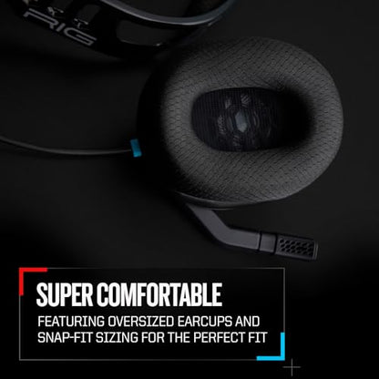 RIG 300 PRO HN Wired Gaming Headset | For Nintendo Switch, Switch 2 - Universal 3.5mm - Flip-to-Stow Mic, 40mm Speakers, 1.2-meter cable – Black/Blue/Red - color: Black / Red / Blue