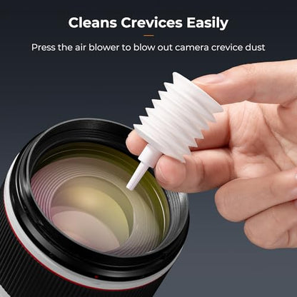 K&F CONCEPT 20-in-1 Keyboard Cleaning Kit for Phone, Camera, PC, Earphone | Suitable For Multiple Devices,Lens Pen And Blower Remove Dirt, Screen Cleaner and Pin, Disinfect, Anti-Static, Degrease,MM03