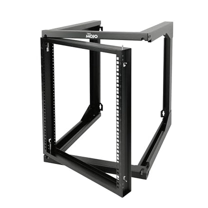 Tecmojo 12U Wall Mount Server Rack, Open Frame Network Rack for 19" Computer/AV/Data/IT/Media Equipment, 24" Depth, 16" Apart Mounting Holes, Swing Gate, Square and Tapped Holes - size: 12U/24" Depth (New)