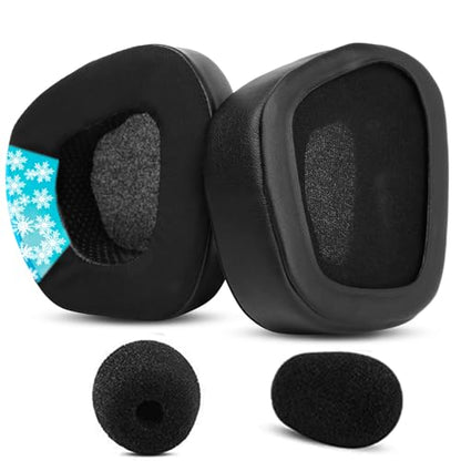 Ear Pads for Corsair Void Pro/Void RGB Elite/Void RGB SE | Gaming Headsets Replacement Cooling-Gel Cushions with Breathable Ice Silk Fabric-Black