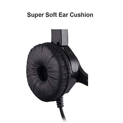 Corded Noise Cancelling Monaural Headset with USB Headset Adapter as Office PC Headset for Computer/PC/Laptop Use Only - size: Monaural