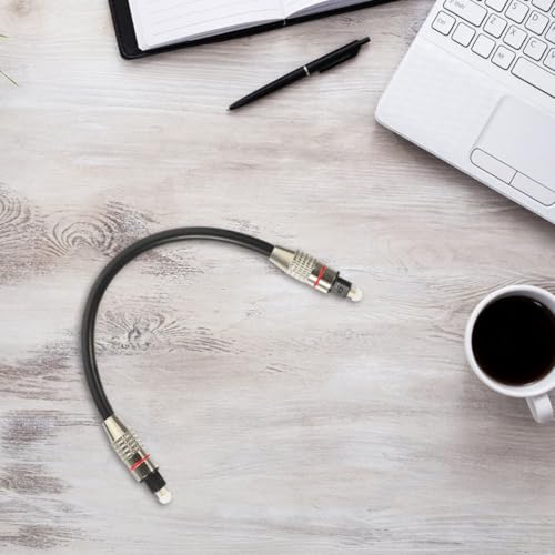 Digital Optical Audio Cable for Tv with Male to Male Fiber Cord, 1 Meter PVC and Pmmc Material, Reliable Digital Transmission Medium, for Home Theater System and Audio System