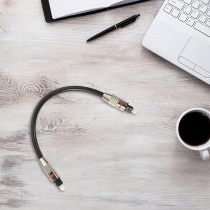 Digital Optical Audio Cable for Tv with Male to Male Fiber Cord, 1 Meter PVC and Pmmc Material, Reliable Digital Transmission Medium, for Home Theater System and Audio System