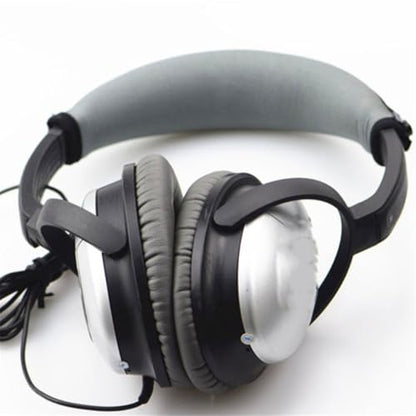 Headphones Headband Cover for QC15 QC2 QC35 QC25 Headset Headband Cushion Pads Bumper Cover Zipper Replacement (Gray) - color: gray