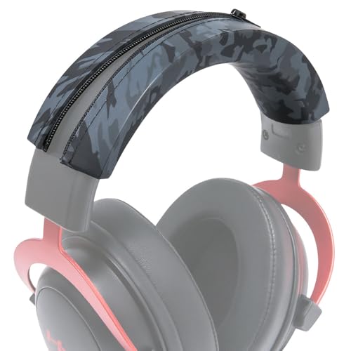 WC BandZ Cloud - Silicone Headband Cover for HyperX Cloud Series | Made by Wicked Cushions | Enhanced Comfort, Style & Sweat Protection, Exclusively for HyperX Cloud | Black Camo - color: Black Camo