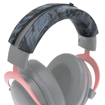 WC BandZ Cloud - Silicone Headband Cover for HyperX Cloud Series | Made by Wicked Cushions | Enhanced Comfort, Style & Sweat Protection, Exclusively for HyperX Cloud | Black Camo - color: Black Camo