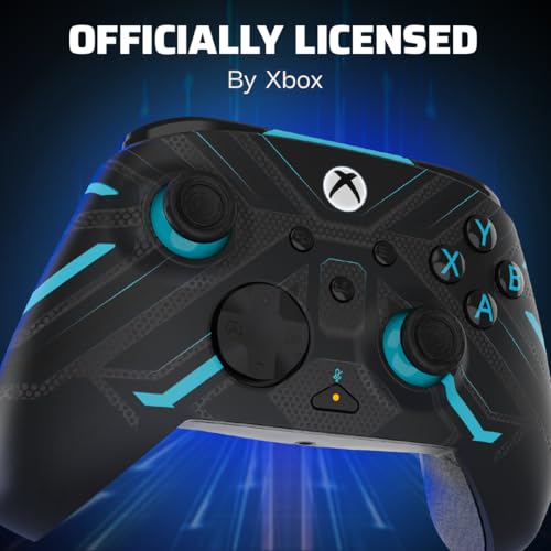 PDP Rematch Glow Enhanced Wired Controller for Xbox Series X|S & Xbox One - color: Titan Steel, style: Controller