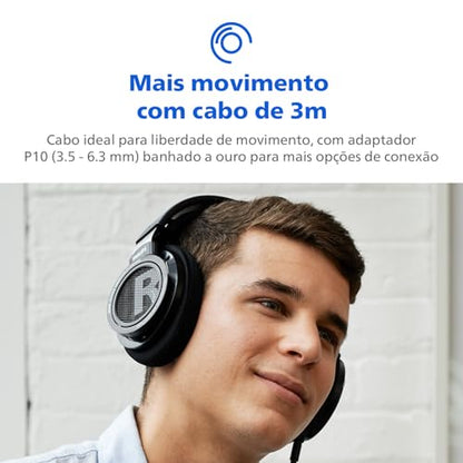 Philips Audio SHP9500 HiFi Precision Stereo Over-Ear Headphones (Black) - style: Performance Audio | SHP9500