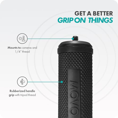 Movo SM6H Ultraflex Premium Shockmount for Shotgun Microphones with Grip Handle – Compatible with Rode NTG Series, Sennheiser MKE600, Audio-Technica AT875R, and More - style: Shockmount and Grip