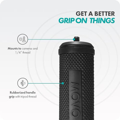 Movo SM6H Ultraflex Premium Shockmount for Shotgun Microphones with Grip Handle – Compatible with Rode NTG Series, Sennheiser MKE600, Audio-Technica AT875R, and More - style: Shockmount and Grip