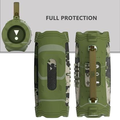 Silicone Cover Case for JBL Charge 6 Portable Bluetooth Speaker - color: Green