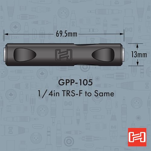 Hosa GPP-105 1/4 Inch TRS to Same Coupler