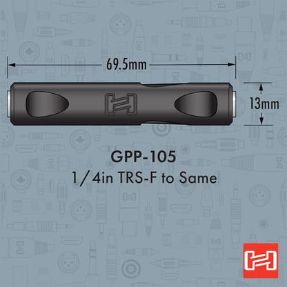 Hosa GPP-105 1/4 Inch TRS to Same Coupler