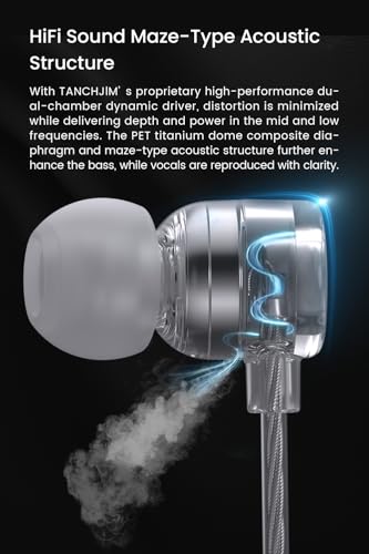 Zero Ultima Wired in Ear Earphone, 1DD Lightweight IEM-USB C (Mic) - style: USB Type-C