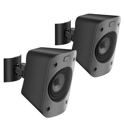 notiela Wall Braket for Logitech Z906 Speaker Wall Mount with Tilt and Swivel Adjustable Ceiling Mount for Logetich Z906 Speaker Mounts, Pair - size: Two Packs