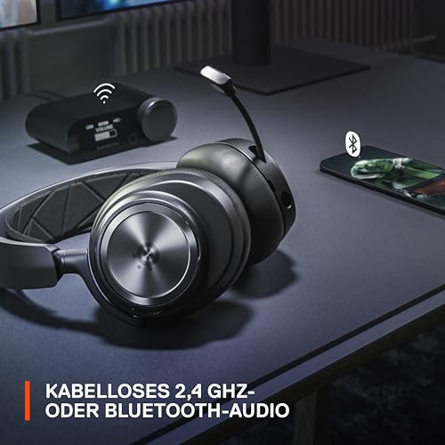 SteelSeries Arctis Nova Pro Wireless Multi-System Gaming Headset — Neodymium Magnetic Drivers — Active Noise Cancellation — 2 Battery System — ClearCast Gen 2 Mic — PC, PS5, PS4, Switch, Mobile - color: Black, style: PC