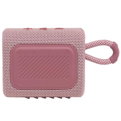 JBL Go 3 - Portable Mini Bluetooth Speaker, big audio and punchy bass, IP67 waterproof and dustproof, 5 hours of playtime, speaker for home, outdoor and travel (Pink) - color: Pink, style: GO3