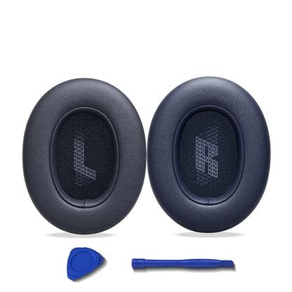 Replacement Ear Pads for JBL E65BTNC/Live 650BTNC/Live 770NC/Live 660NC/Duet NC Headphone, Extra Thick Cushions, Ear Cups Cover, Soft Leather＆Memory Foam Headset Earpads (Blue) - color: Blue