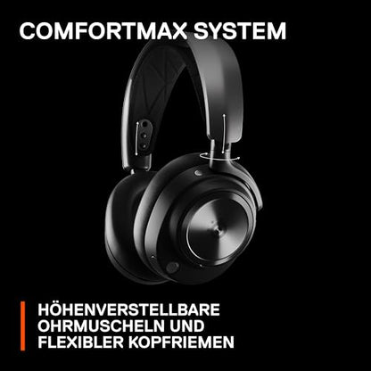 SteelSeries Arctis Nova Pro Wireless Multi-System Gaming Headset — Neodymium Magnetic Drivers — Active Noise Cancellation — 2 Battery System — ClearCast Gen 2 Mic — PC, PS5, PS4, Switch, Mobile - color: Black, style: PC