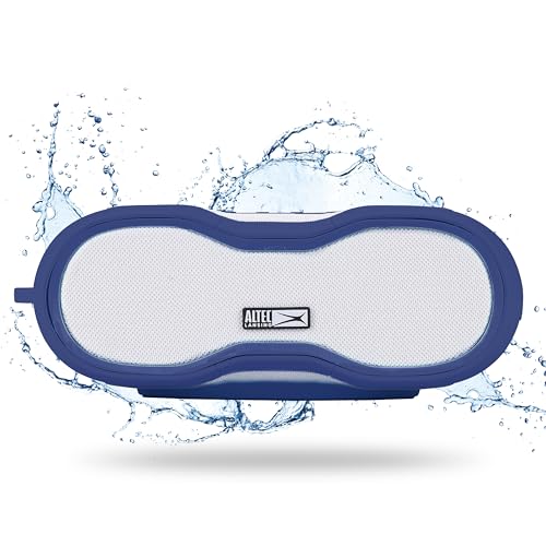Altec Lansing - Portable Bluetooth Speaker, Waterproof IP67 - color: Periwinkle/White, size: Medium