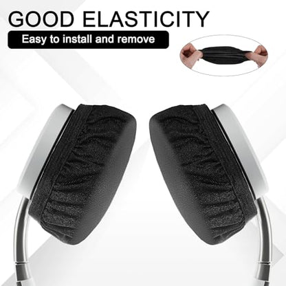 3Pairs Headphone Ear Covers, Sweat Mesh Headphone Cover for Ears, Washable Headphones Earpads, Stretchable Headphones Ear Cover Replacement for Gym Libraries Studying Gaming Aviation Racing