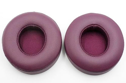 Solo3 Xinyuekj Ear Pads Replacement,Compatible with Beats by Dre Solo 3/Solo 2 Wired/Wireless A1796/B0534 Headphones,Ear Pads Cushions with Upgrade Memory Foam & High Protein Leather(POP Magenta) - color: Purple