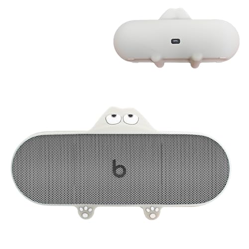 Case for Beats Pill (2024 Release),NOUKAJU Silicone Protective Cover,Drop-Proof,Scratch-Proof,Shock-Proof,Protective Case for Beats Pill Portable Bluetooth Speaker 2024 Release(White)