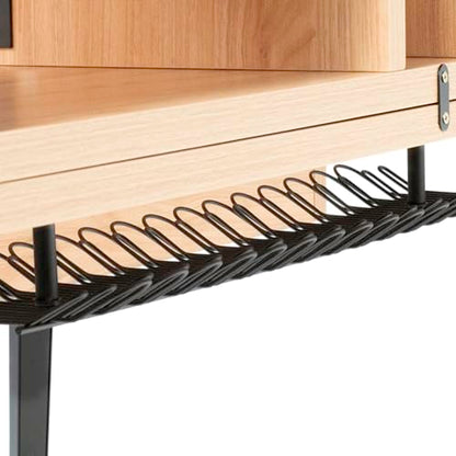 Gator Frameworks Elite Series Studio Desk Workstation with (8U) Adjustable Rack Shelves and Sliding Keyboard Tray; Natural Maple Finish (GFW-ELITEDESK-MPL) - color: Natural Maple, style: Main Desk